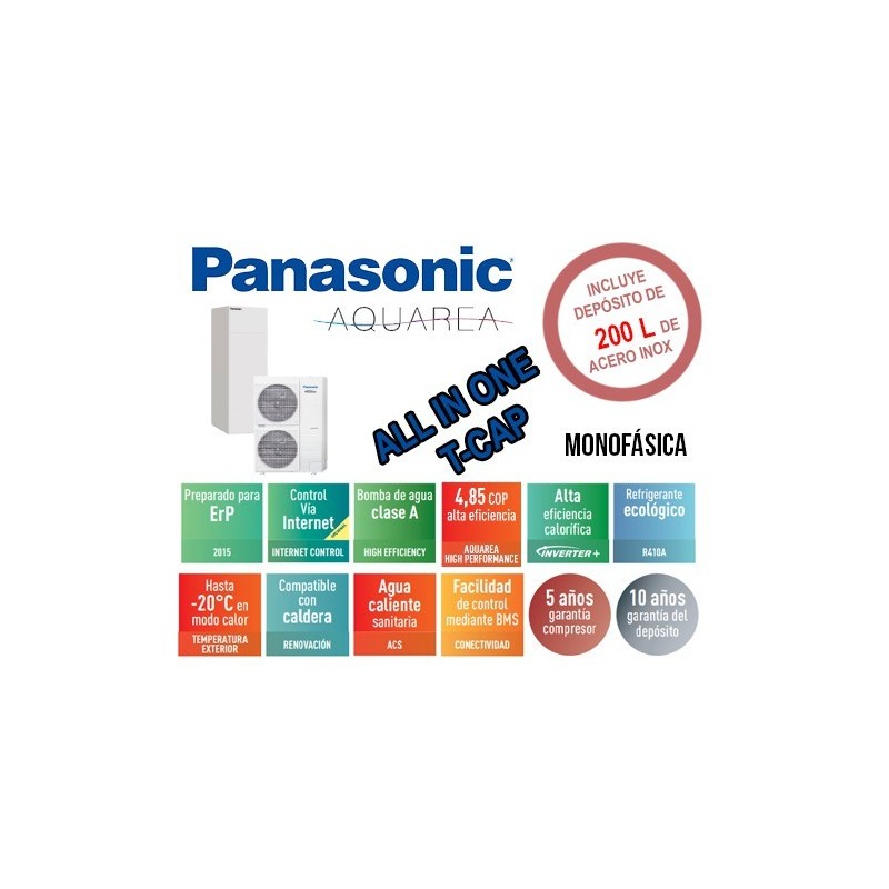Aquarea High Performance All in One Bi-Bloc KIT-ADC9GE5 Monofásico Aquarea High Performance All in One Bi-Bloc KIT-ADC9GE5 Monofásico