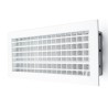 Rejilla Aluminio doble deflexión lamas orientables + regulación caudal