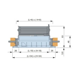Rejilla Aluminio doble deflexión lamas orientables + regulación caudal