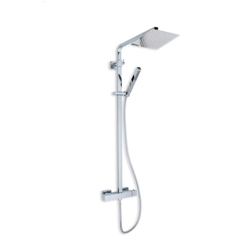 Columna de grifería para ducha Stillo Etna con mezclador termostático cromo Columna de grifería para ducha Stillo Etna con mezclador termostático cromo
