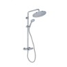 Columna para ducha Stillo Trevi con mezclador termostático cromo  con repisa