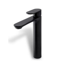 Grifería de lavabo Stillö Aura caño alto monomando negro