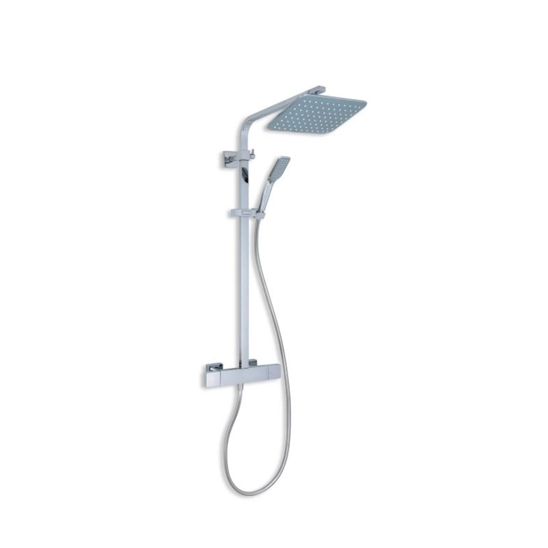 Columna de grifería para ducha Stillö Iris con mezclador termostático cromo Columna de grifería para ducha Stillö Iris con mezclador termostático cromo