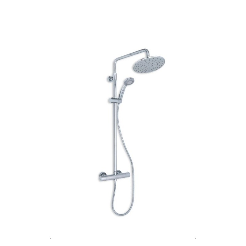Columna de grifería para ducha Stillö Zeus con mezclador termostático cromo Columna de grifería para ducha Stillö Zeus con mezclador termostático cromo