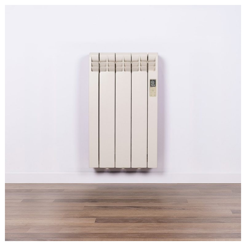 Radiador eléctrico Rointe de diseño. Color blanco ostra RAL 1013 - 3 Elementos Radiador eléctrico Rointe de diseño. Color blanco ostra RAL 1013 - 3 Elementos