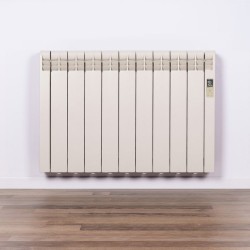 Radiador eléctrico Rointe de diseño. Color blanco ostra RAL 1013 - 9 Elementos