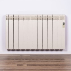 Radiador eléctrico Rointe de diseño. Color blanco ostra RAL 1013 - 11 Elementos