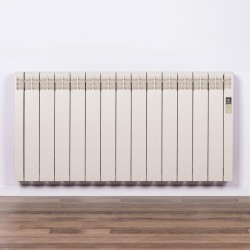Radiador eléctrico Rointe de diseño. Color blanco ostra RAL 1013 - 13 Elementos