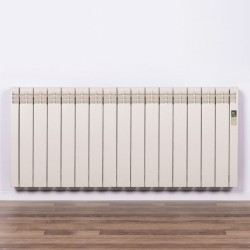 Radiador eléctrico Rointe de diseño. Color blanco ostra RAL 1013 - 15 Elementos