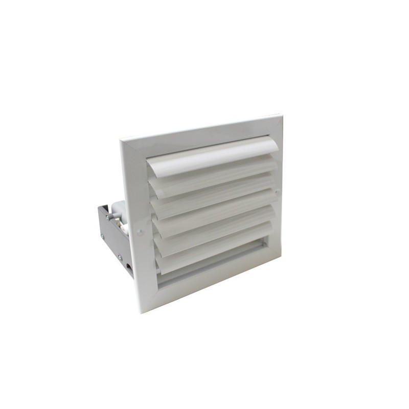 Rejilla inteligente lama curva 1 dir Airzone motor 300x150 mm blanco clip Rejilla inteligente lama curva 1 dir Airzone motor 300x150 mm blanco clip