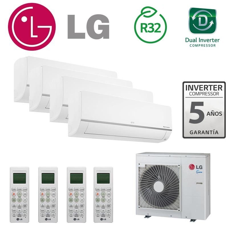 LG Confort Connect WiFi 4x1 PM09SP + PM09SP + PM12SP + PM12SP + MU4M27 LG Confort Connect WiFi 4x1 PM09SP + PM09SP + PM12SP + PM12SP + MU4M27